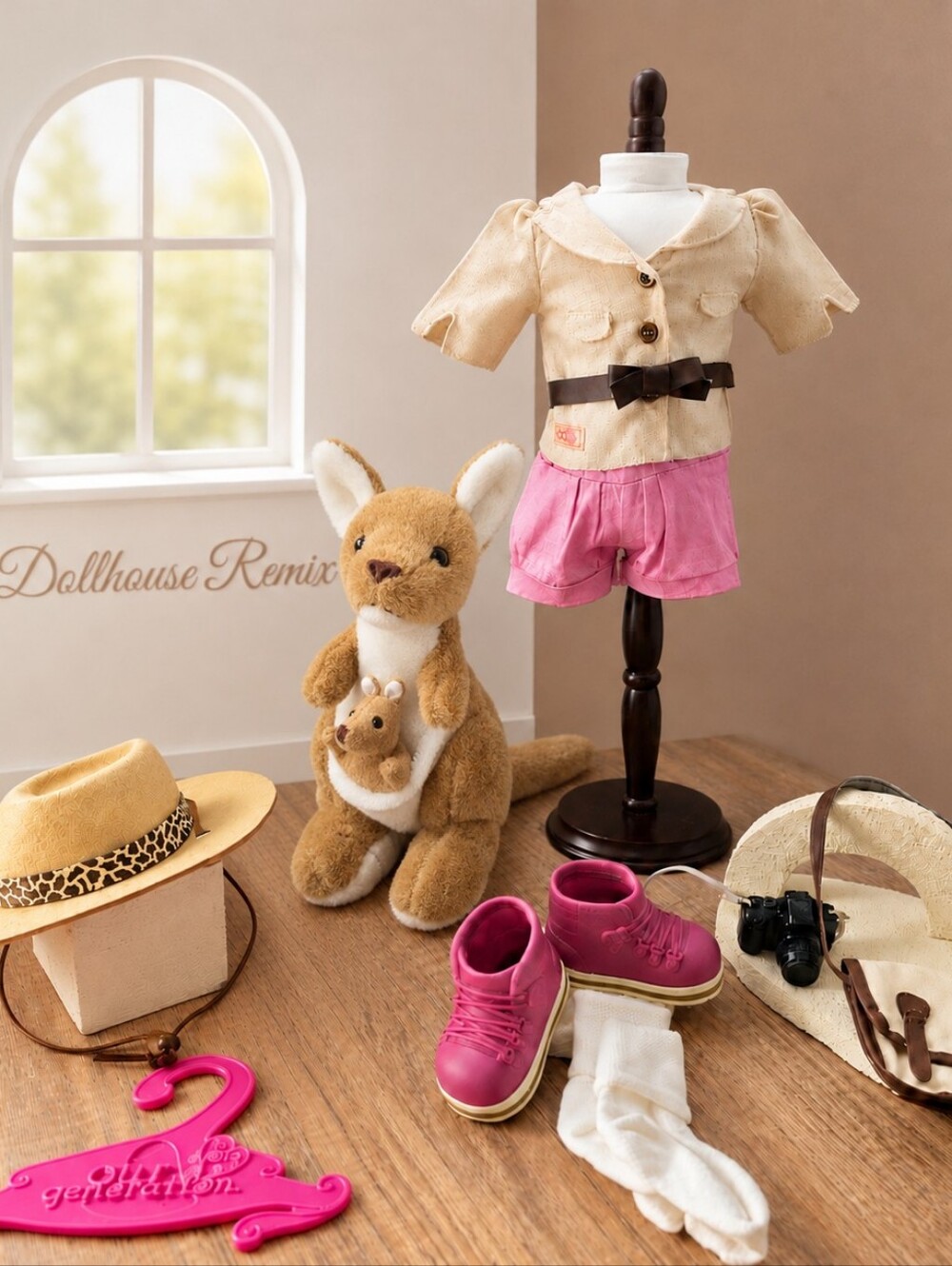 Our Generation Safari Ready 10pc Outfit & Accessories 18in Doll + Kangaroo